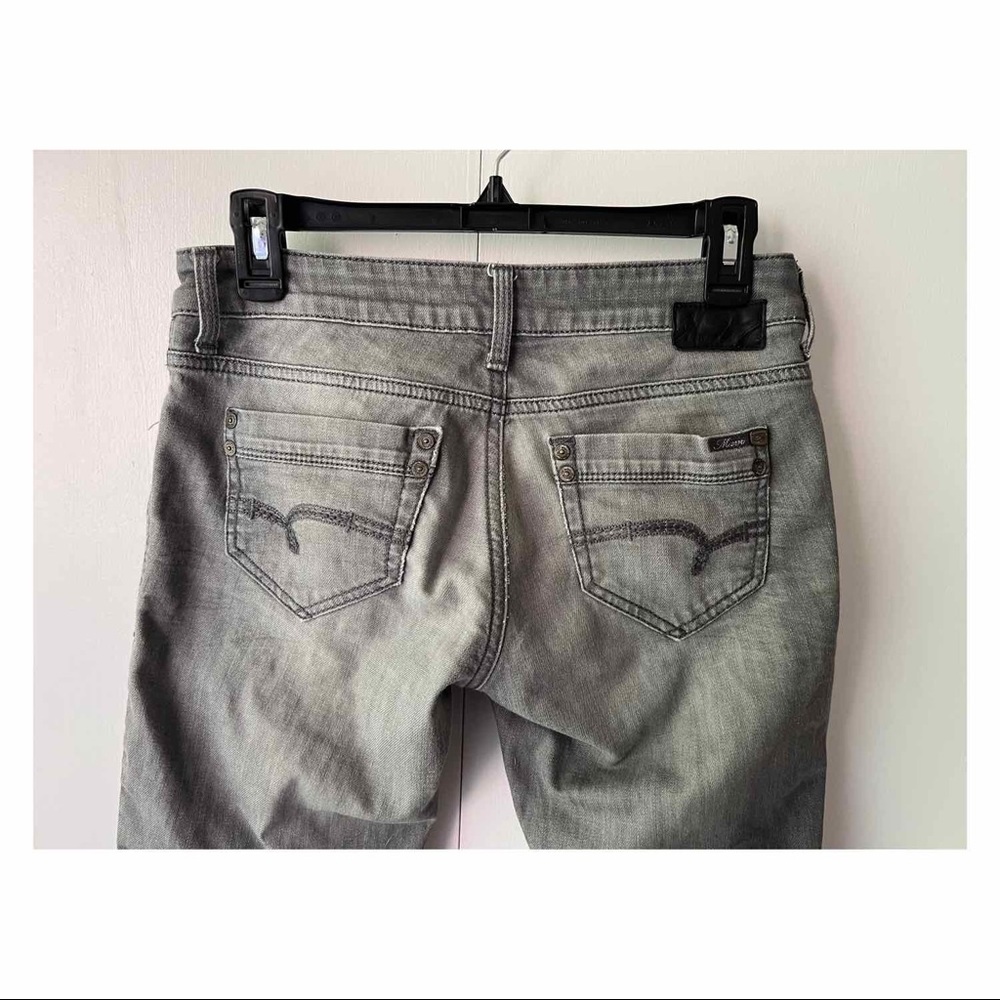 Mavi grey skinny jeans mid rise